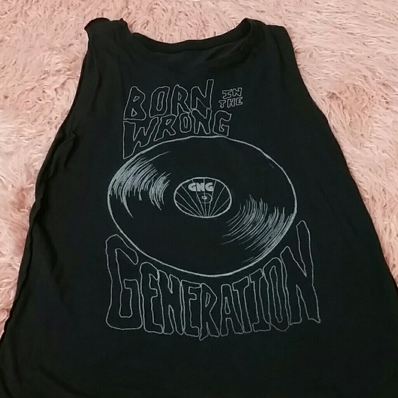 Grit n Glory Grunge Born in Wrong Generation Tank L - Picture 2 of 3